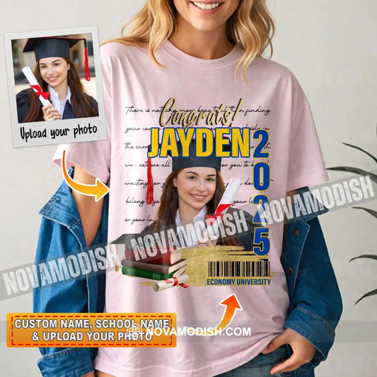 Congrats Graduation - Personalized Sweatshirt Sweatshirt / White / S Apparel
