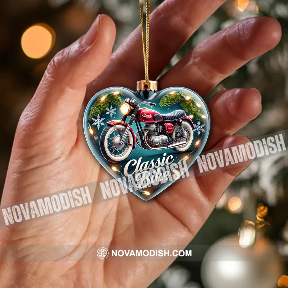 Custom Name Classic Bike Ornament Christmas Gift For Lover