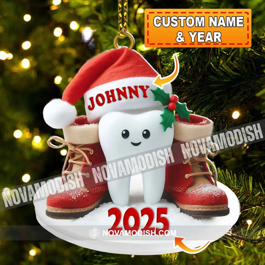 Custom Name Dentist Ornament Christmas Gift