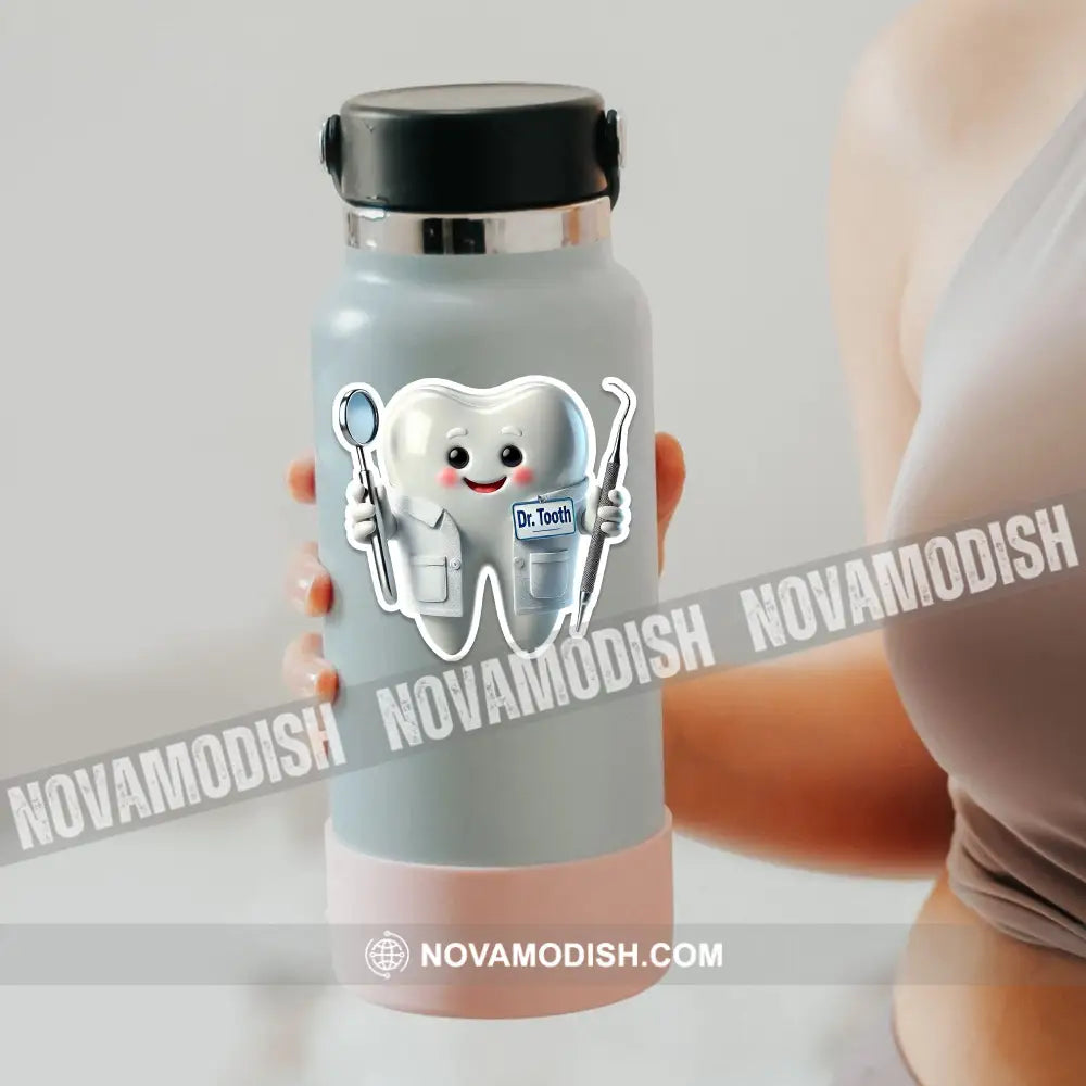 Custom Name Dentist Sticker Gift For