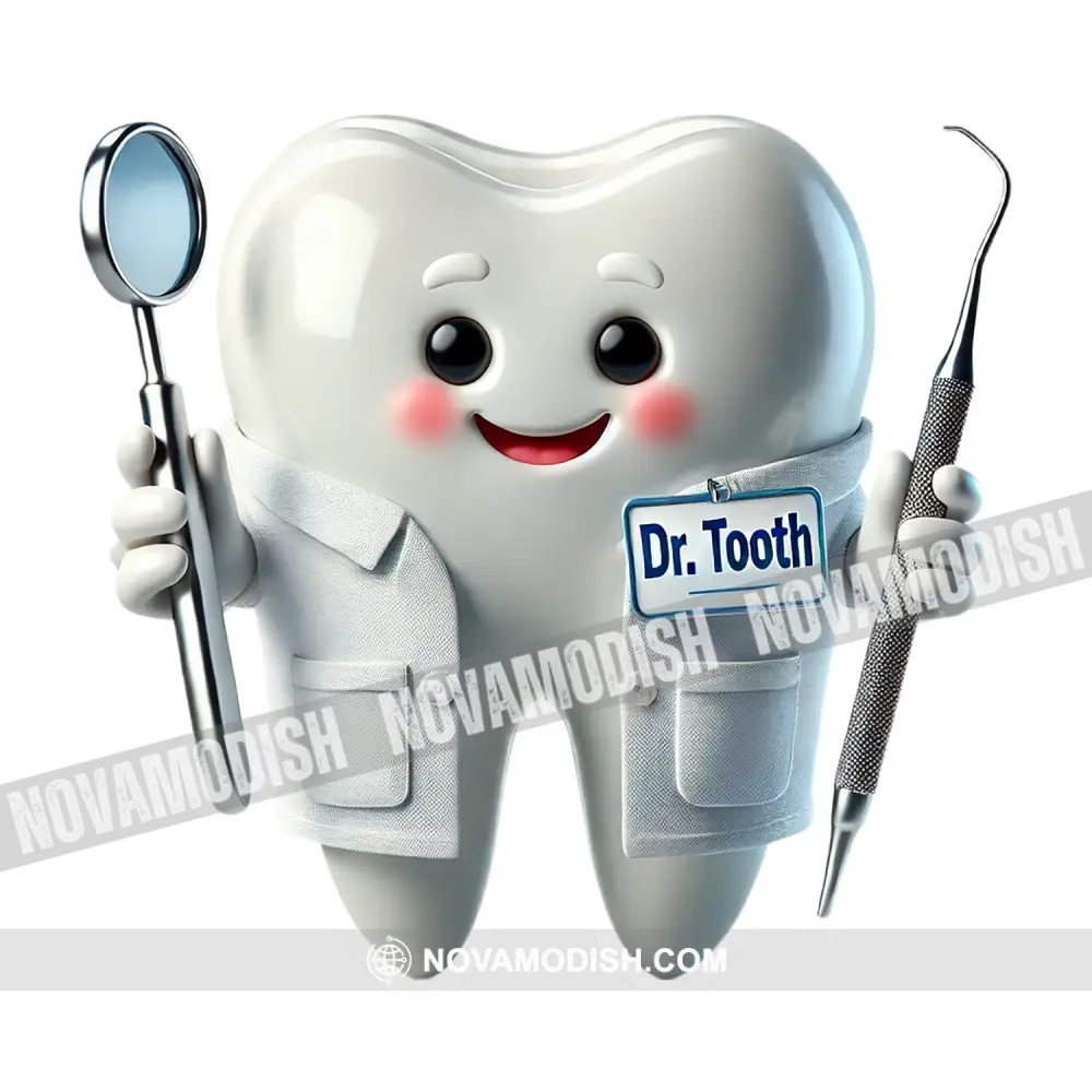 Custom Name Dentist Sticker Gift For 50 Pcs