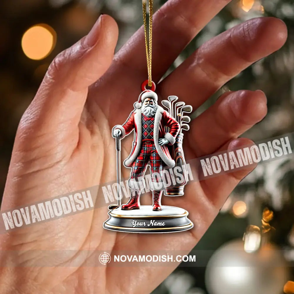 Custom Name Golf Christmas Ornament Gift For Lover