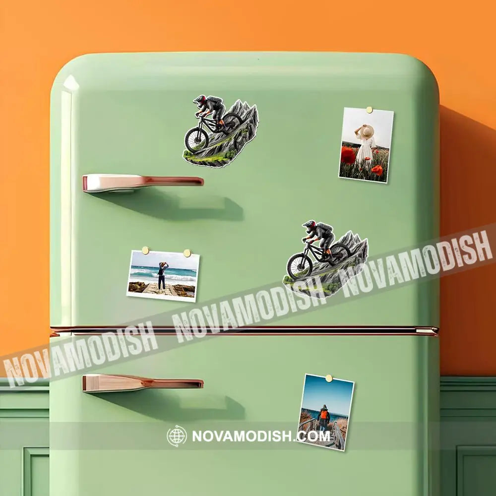 Custom Name Mountain Bike Fridge Magnet Gift For Lover