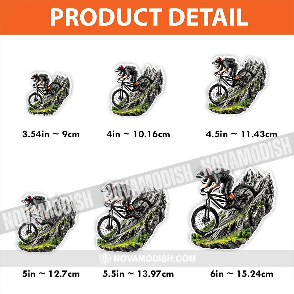 Custom Name Mountain Bike Fridge Magnet Gift For Lover