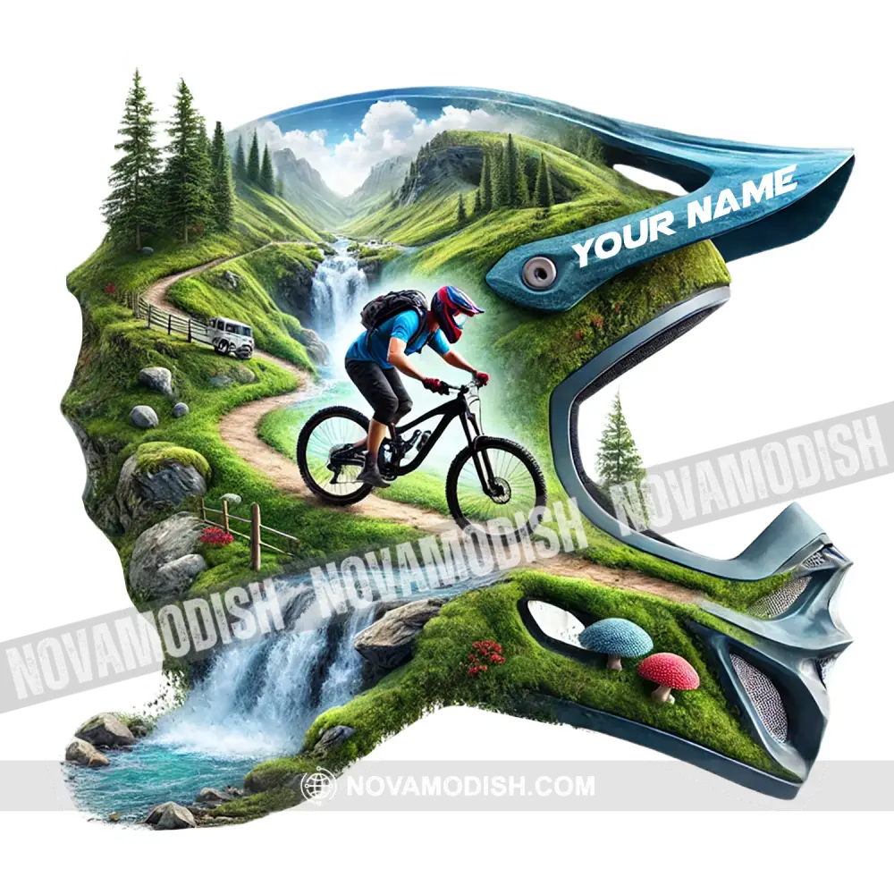 Custom Name Mountain Bike Sticker Gift For Lover 50 Pcs