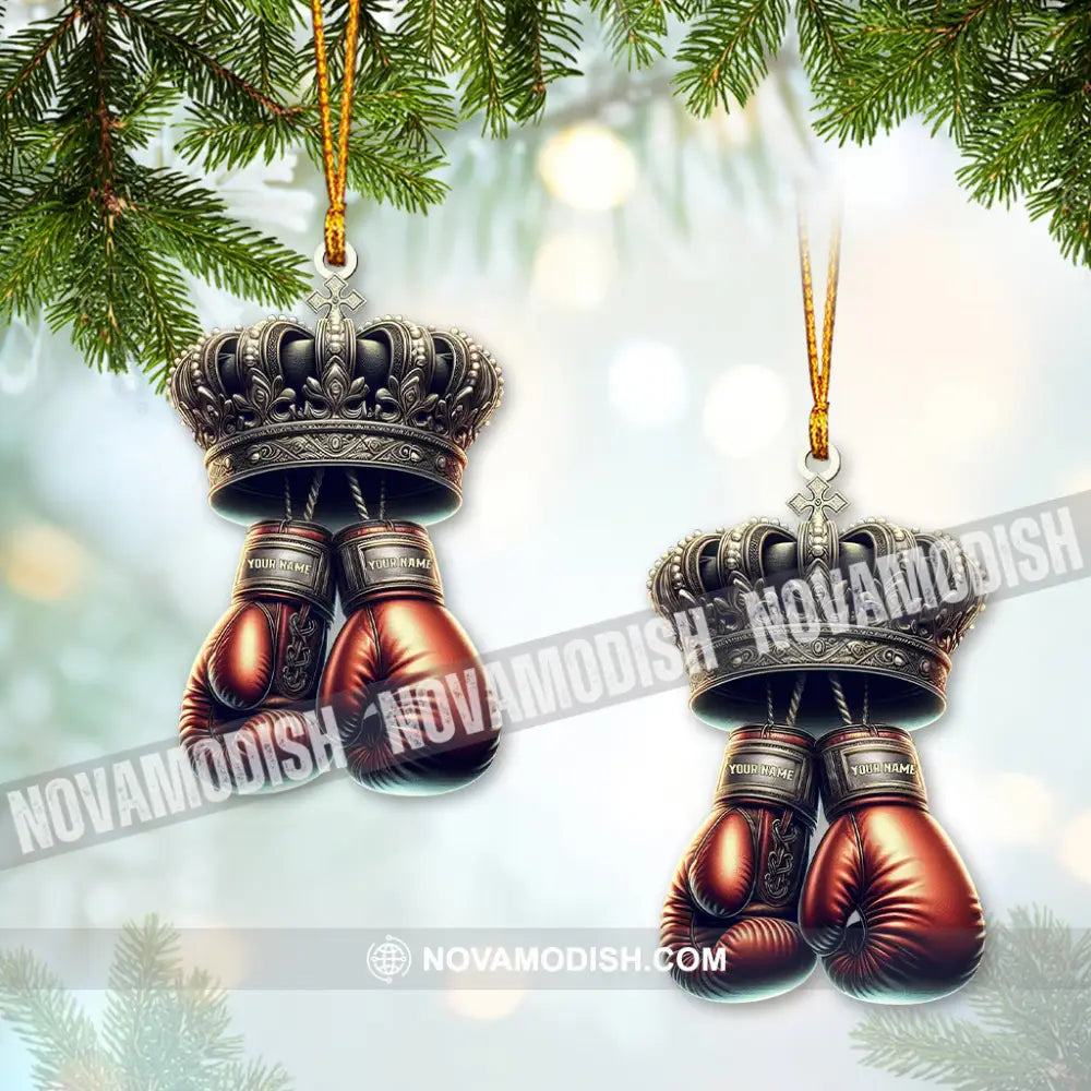 Custom Name Ornament Boxing Player