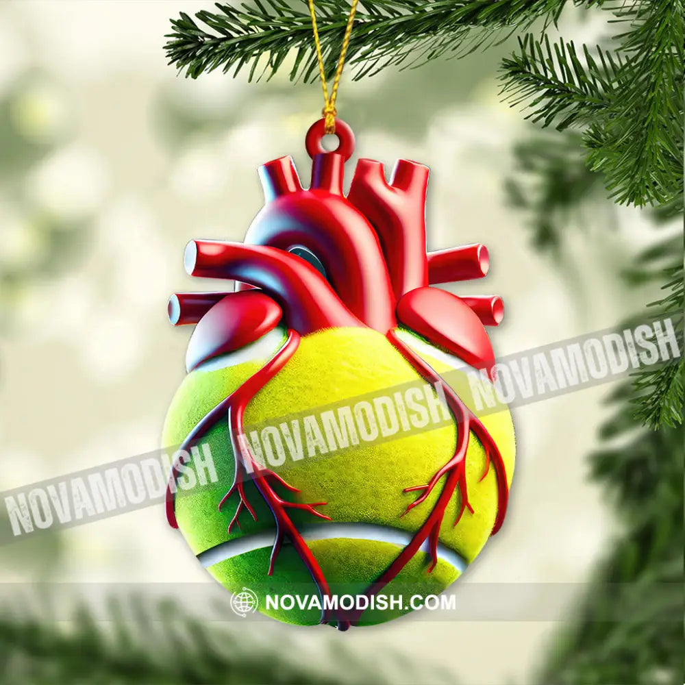Custom Name Tennis Ornament Christmas Gift 3.54’’ / 1