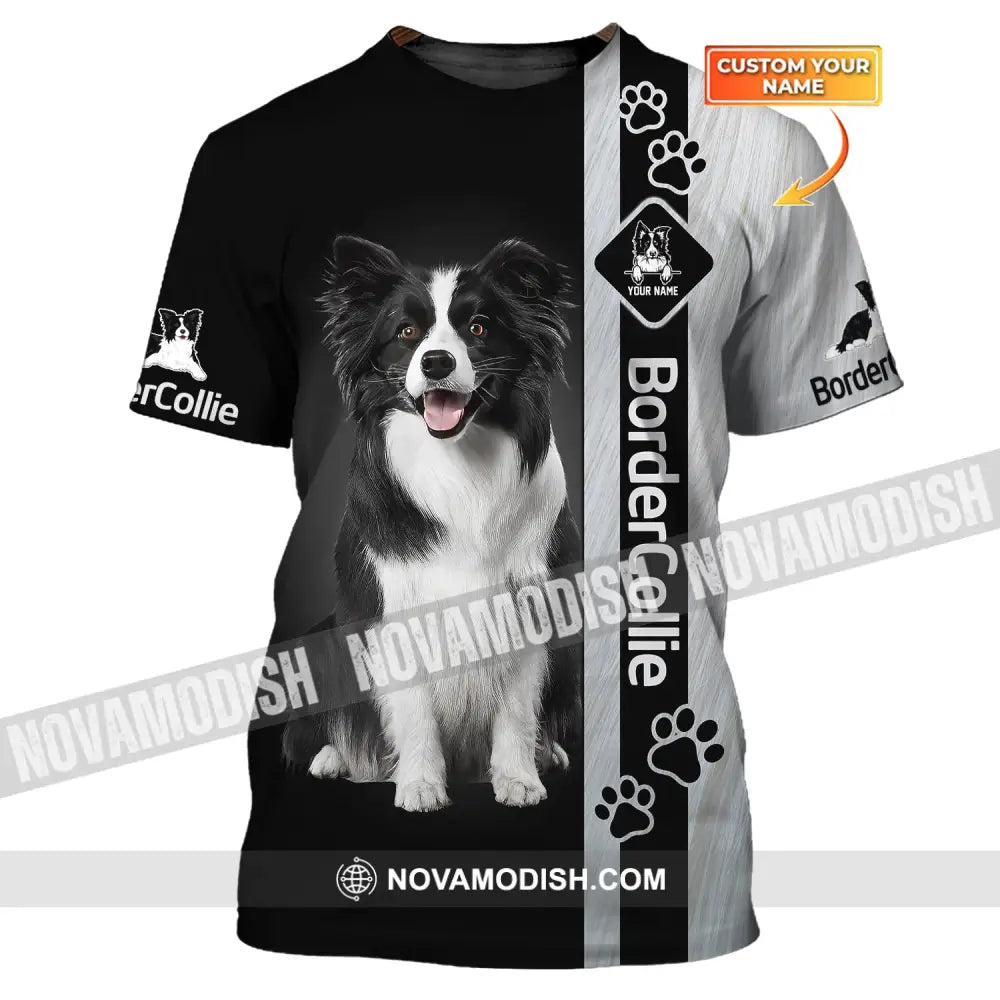 Border collie t shirt best sale