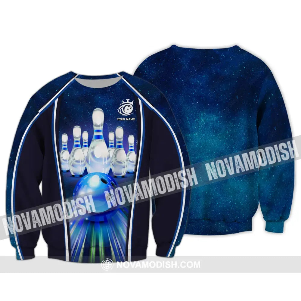 Custom Unisex Shirt Bowling Polo T-Shirt For Lovers Long Sleeve / S