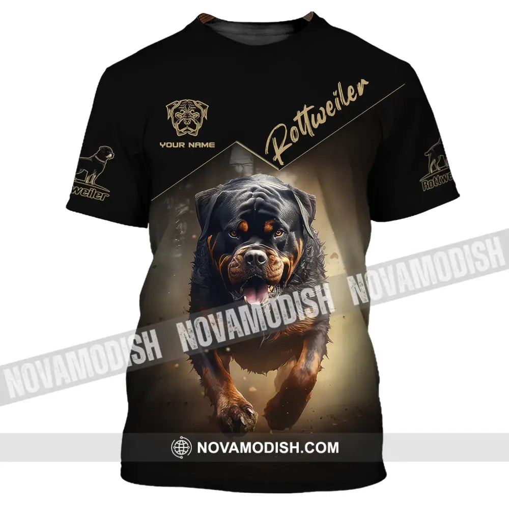 Custom Unisex Shirt Rottweiler T-Shirt For Dog Lovers / S