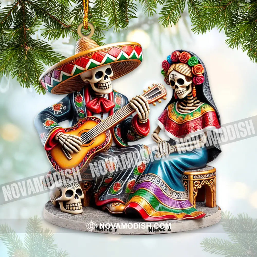 Dia De Los Muertos Home Decor Christmas Ornament Personalized