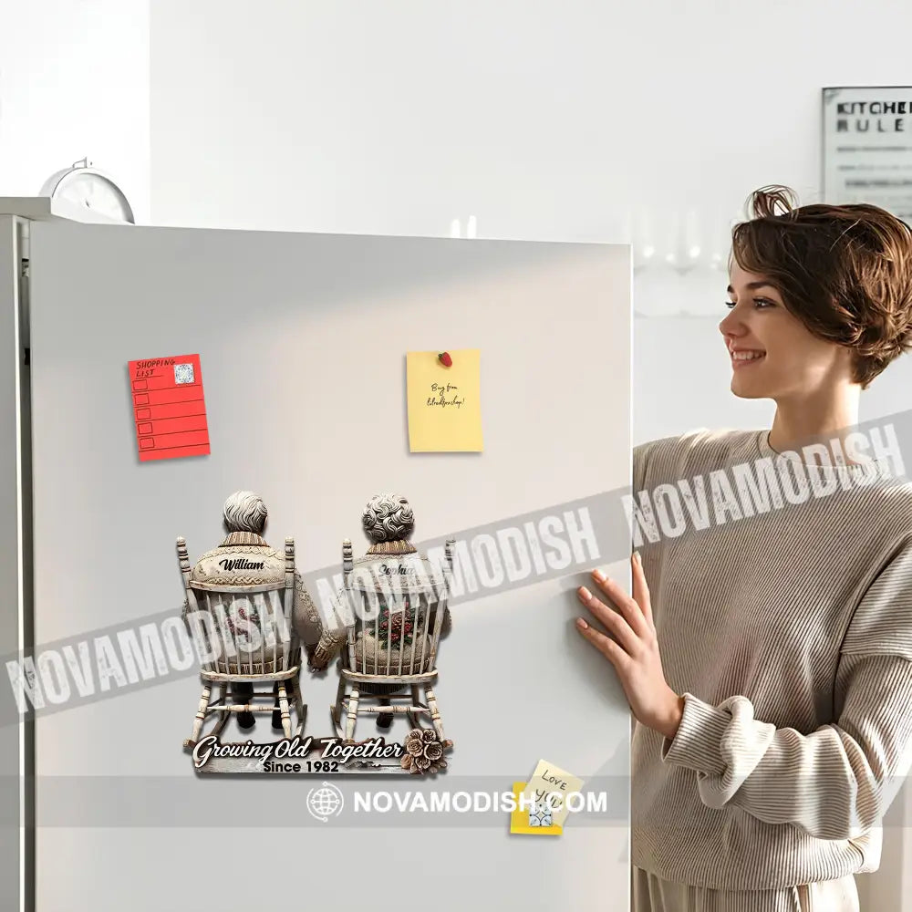 Growing Old Together Fridge Magnet - Personalized