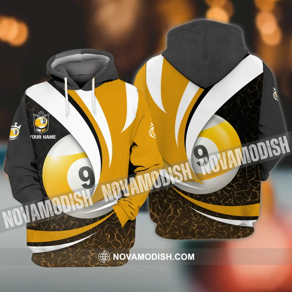 Man Shirt - Custom Billiards Lover Name T-Shirt - Personalized Billiards Shirt T-shirt