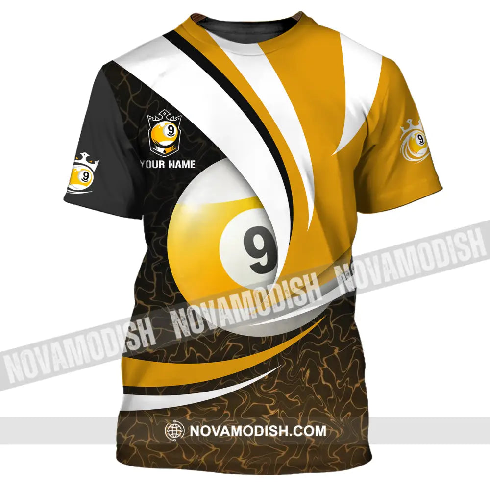 Man Shirt - Custom Billiards Lover Name T-Shirt - Personalized Billiards Shirt T-Shirt / S T-shirt