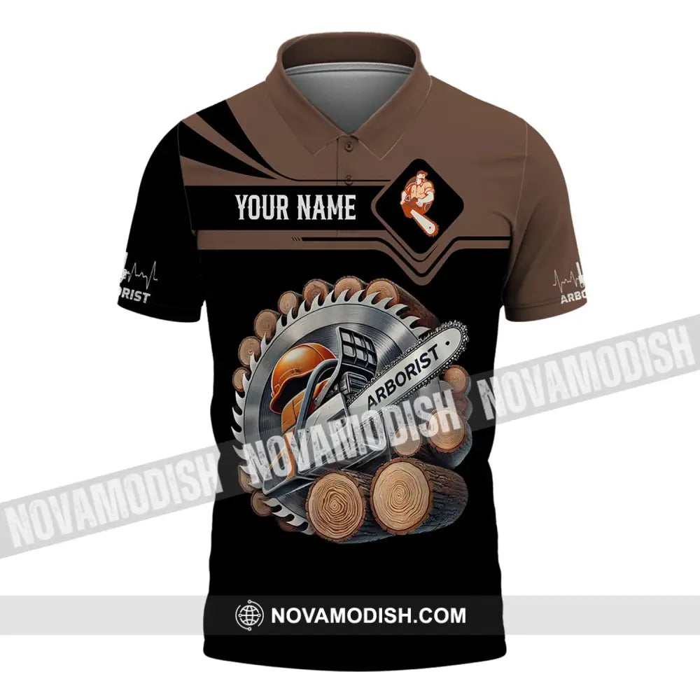 Man Shirt Custom Name Arborist T-Shirt Hoodie Long Sleeve Polo / S T-Shirt