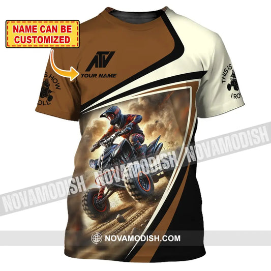 Man Shirt Custom Name Atv All Terrain Vehicle Hoodie Polo Long Sleeve T-Shirt