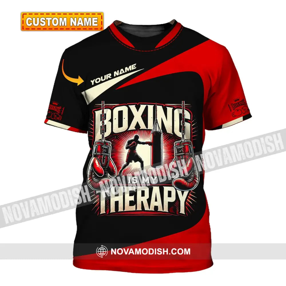 Man Shirt Custom Name Boxing T-Shirt For Club Gift Lovers T-Shirt
