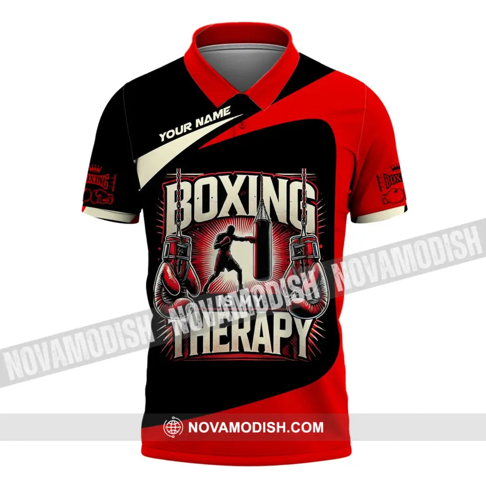 Man Shirt Custom Name Boxing T-Shirt For Club Gift Lovers Polo / S T-Shirt