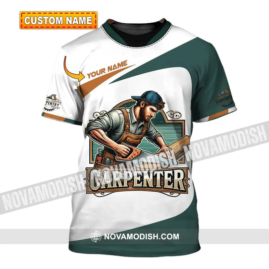 Man Shirt Custom Name Carpenter Hoodie Polo Long Sleeve T-Shirt