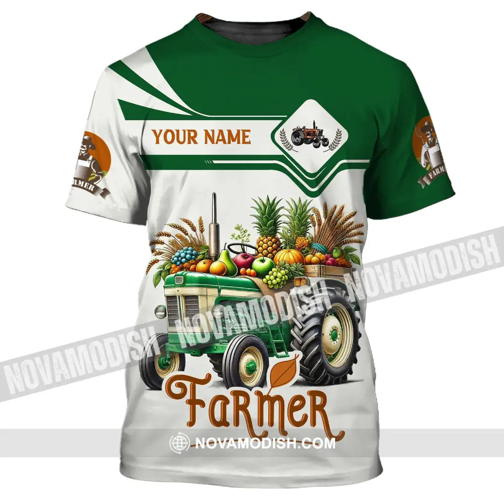 Man Shirt Custom Name Farmer Polo Apparel T-Shirt / S T-Shirt