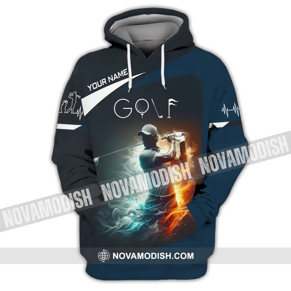 Man Shirt Custom Name Golf T-Shirt For Club Gift Lovers Hoodie / S T-Shirt