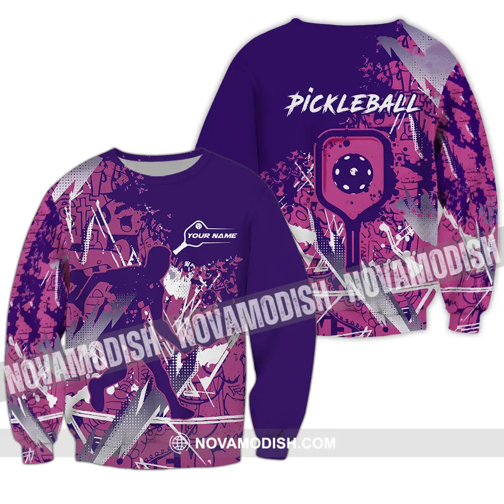Man Shirt - Custom Name Pickleball Shirt Long Sleeve / S T-shirt