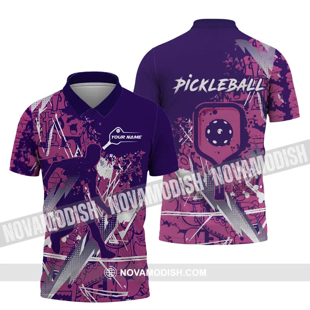 Man Shirt - Custom Name Pickleball Shirt Polo Shirt / S T-shirt