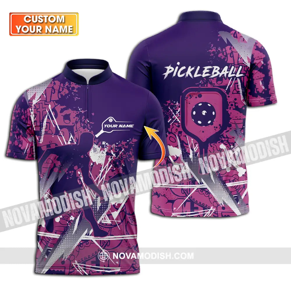 Man Shirt - Custom Name Pickleball Shirt T-shirt