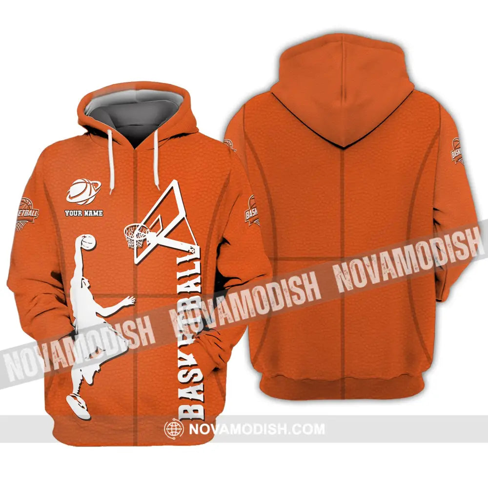 Man Shirt Custom Name T-Shirt Basketball Clothing Gift For Player Hoodie / S
