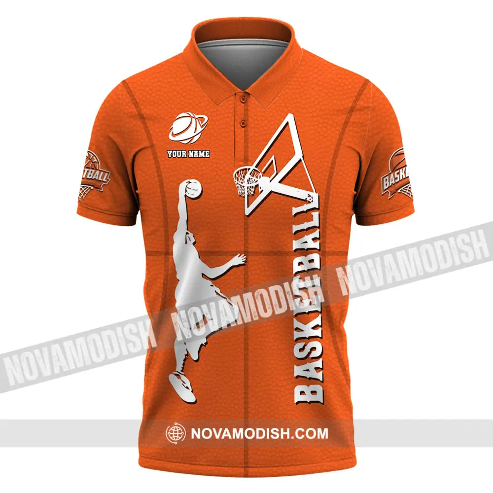 Man Shirt Custom Name T-Shirt Basketball Clothing Gift For Player Polo / S