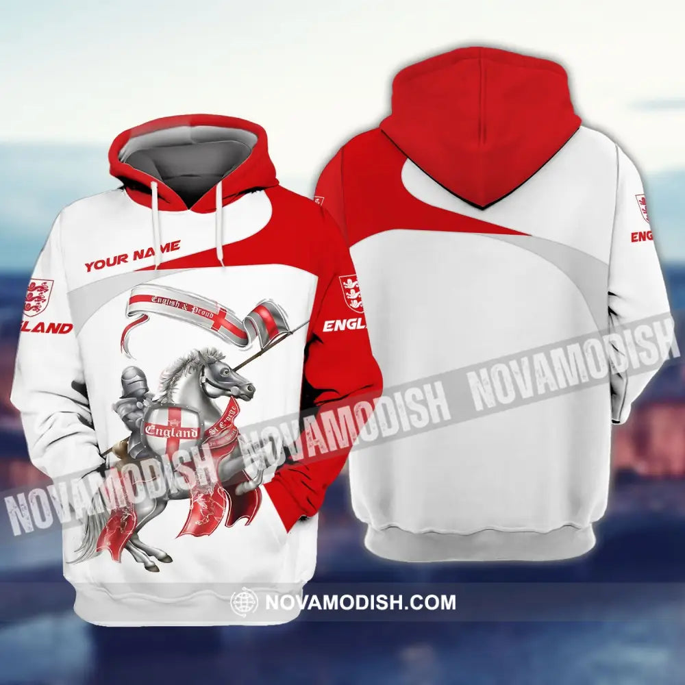 Man Shirt - Custom Name T-Shirt England Horseman Shirt T-shirt