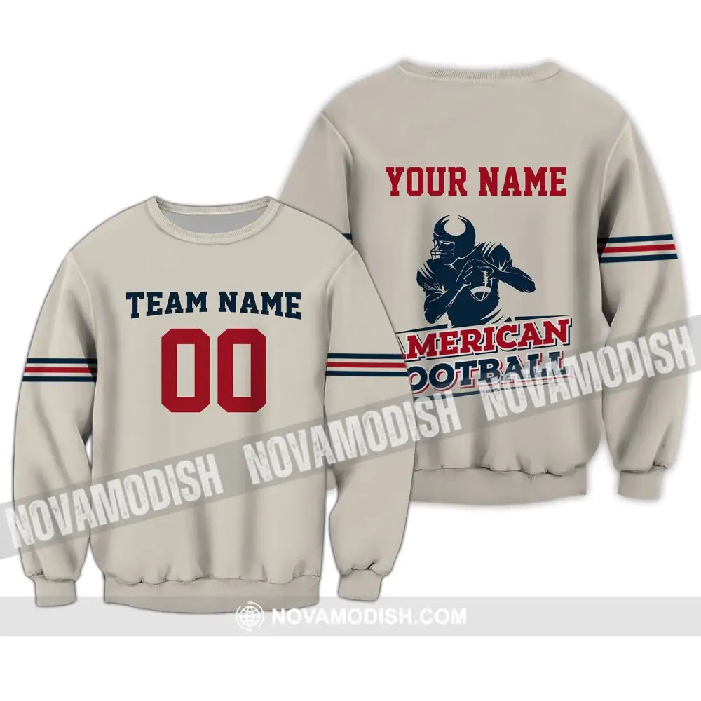 Man Shirt - Custom Rugby Football T-Shirt - American Football - Football Clothing Long Sleeve / S T-shirt