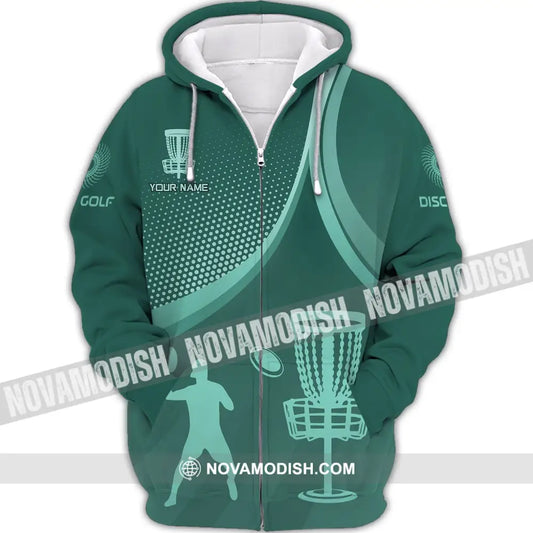 Man Shirt Disc Golf Polo Custom Name Gift For Player Tee Zipper Hoodie / S T-Shirt