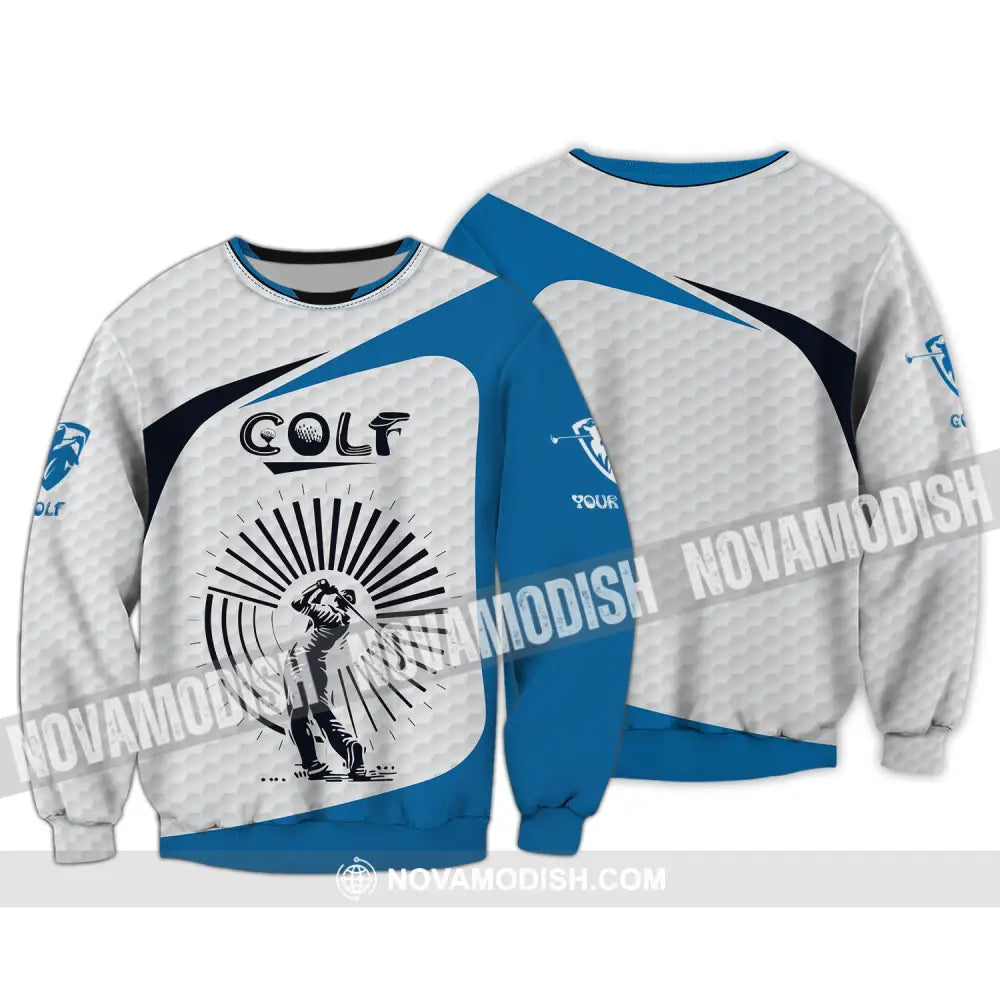 Man Shirt Golf Polo Gift For Golfter Tee Golfing Gifts Long Sleeve / S T-Shirt