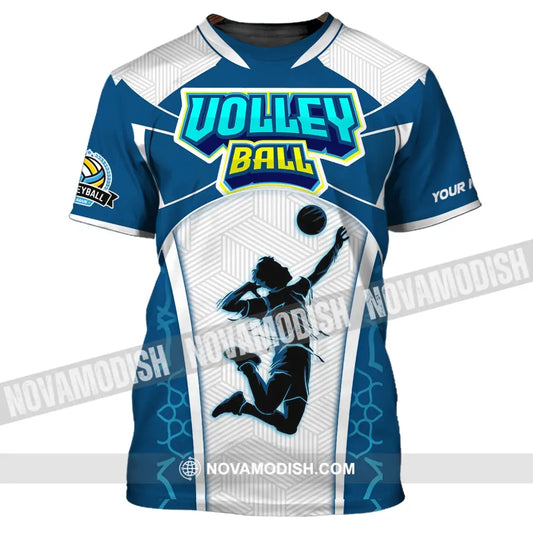 Man Shirt Volleyball Custom League T-Shirt For Club Gift Players / S