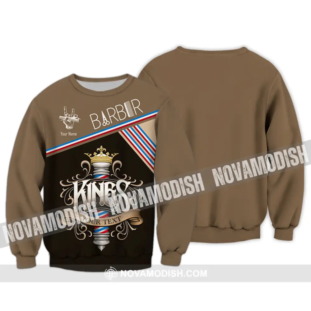 Men Shirt - Custom Barber Kings Shirt Long Sleeve / S T-shirt