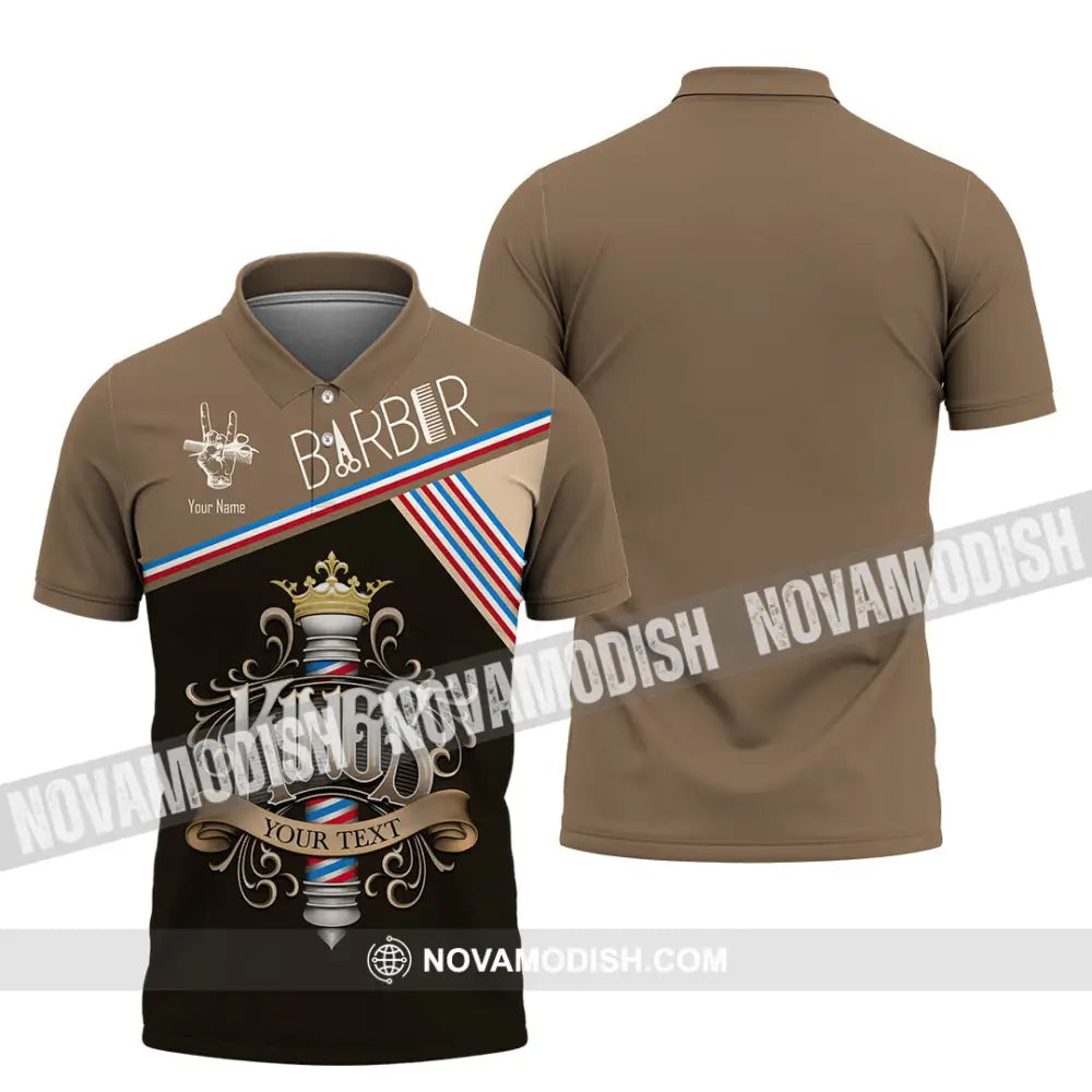 Men Shirt - Custom Barber Kings Shirt Polo Shirt / S T-shirt
