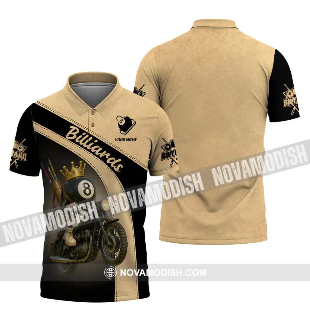Men Shirt - Custom Kings Of Billiards Shirt Polo Shirt / S T-shirt