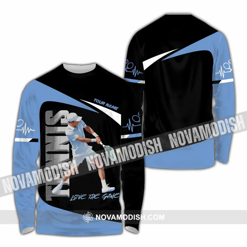 Men Shirt - Custom Love The Game Tennis Lover Shirt Long Sleeve Shirt / S T-shirt