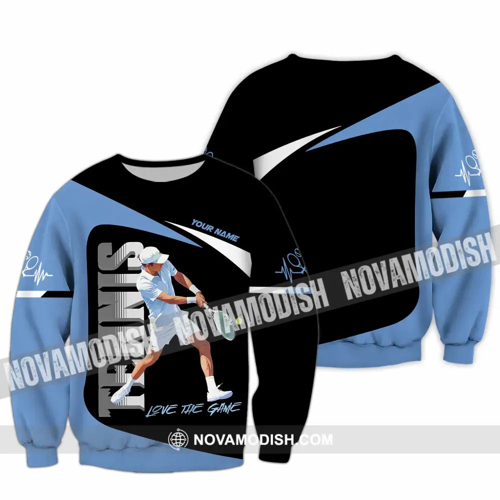 Men Shirt - Custom Love The Game Tennis Lover Shirt Long Sleeve / S T-shirt