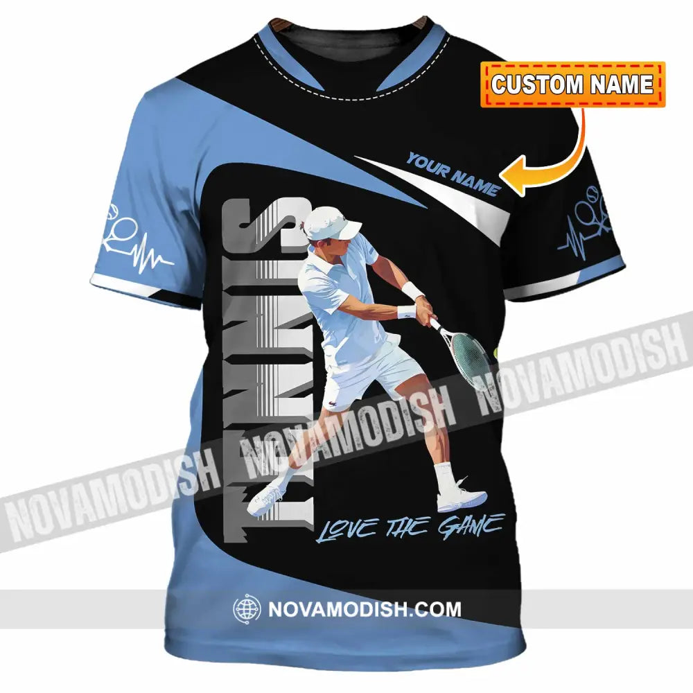 Men Shirt - Custom Love The Game Tennis Lover Shirt T-shirt