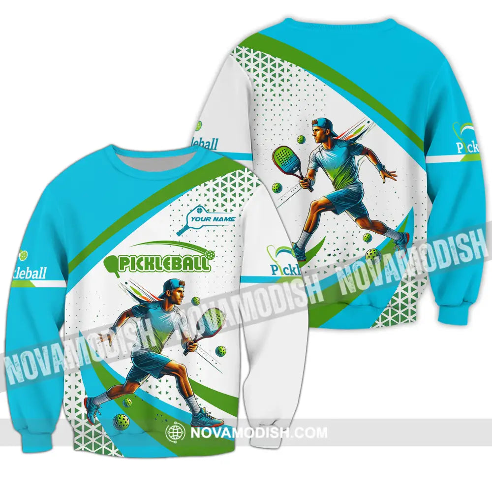 Men Shirt - Custom Name Sport Shirt Pickleball Classic Shirt Long Sleeve / S T-shirt