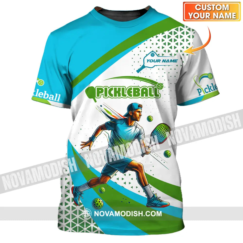 Men Shirt - Custom Name Sport Shirt Pickleball Classic Shirt T-shirt