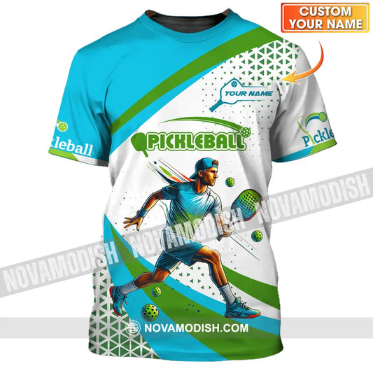 Men Shirt - Custom Name Sport Shirt Pickleball Classic Shirt T-shirt