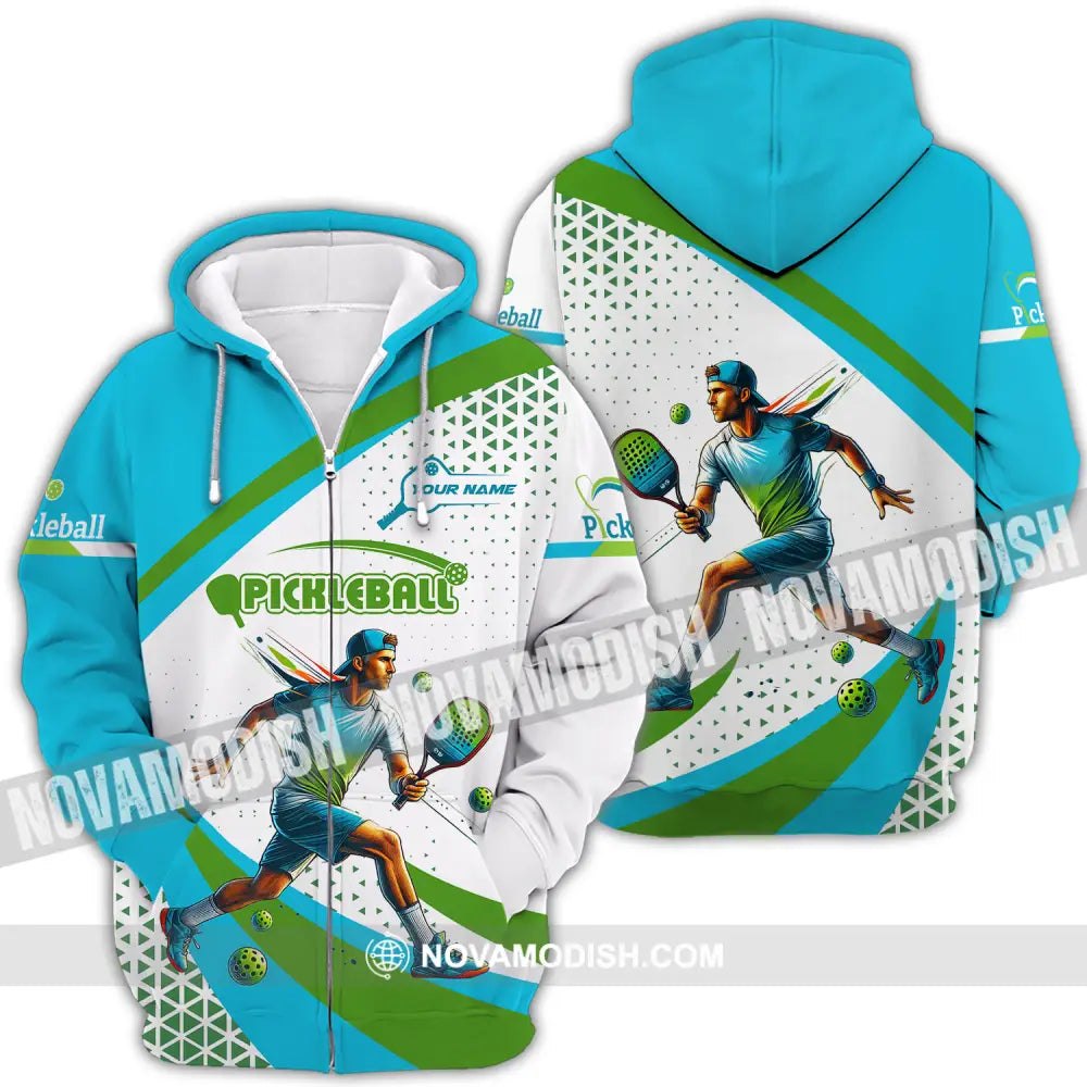 Men Shirt - Custom Name Sport Shirt Pickleball Classic Shirt Zipper Hoodie / S T-shirt