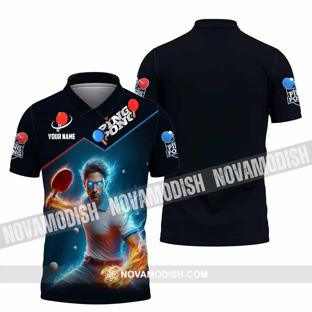 Men Shirt - Custom Ping Pong Lover Shirt Polo Shirt / S T-shirt