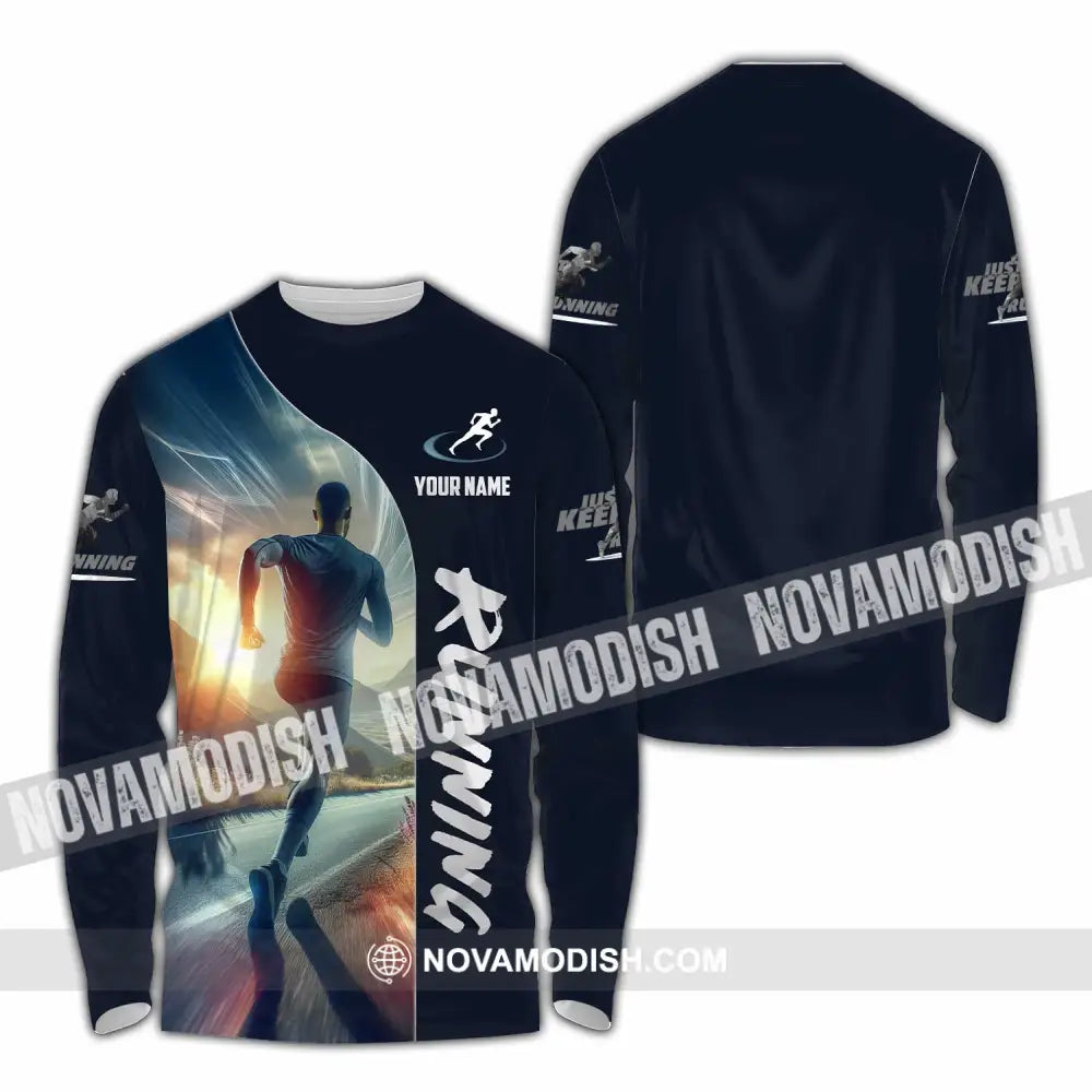 Men Shirt - Custom Running Lover Shirt Long Sleeve Shirt / S T-shirt