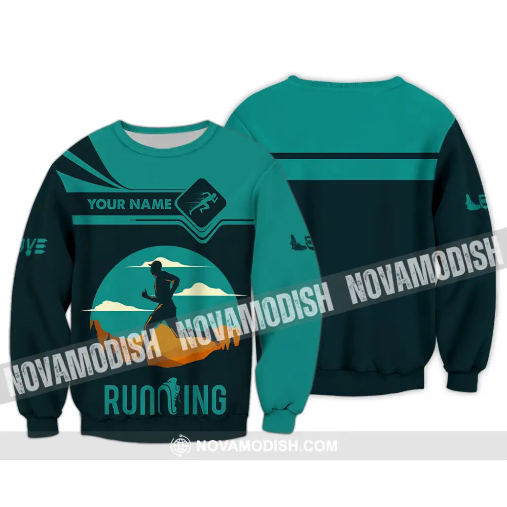 Men Shirt - Custom Running Lover Love Running Shirt Long Sleeve / S T-shirt