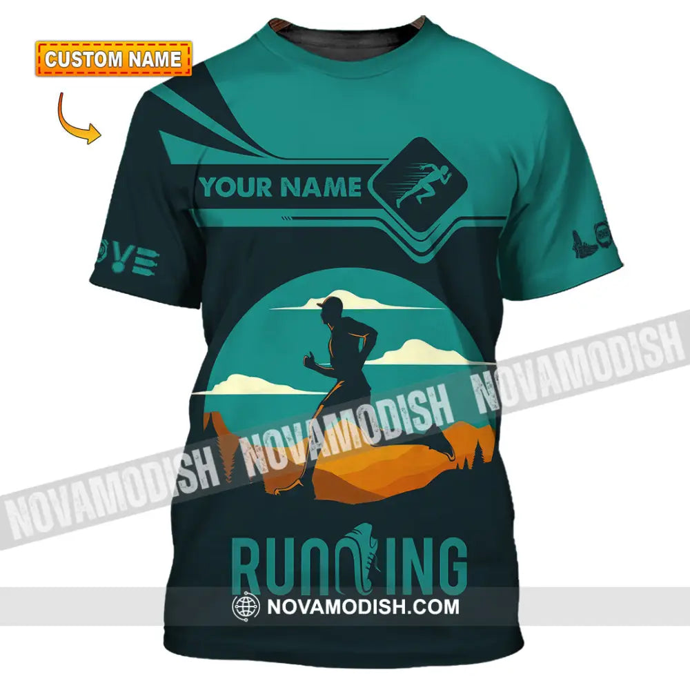 Men Shirt - Custom Running Lover Love Running Shirt T-shirt