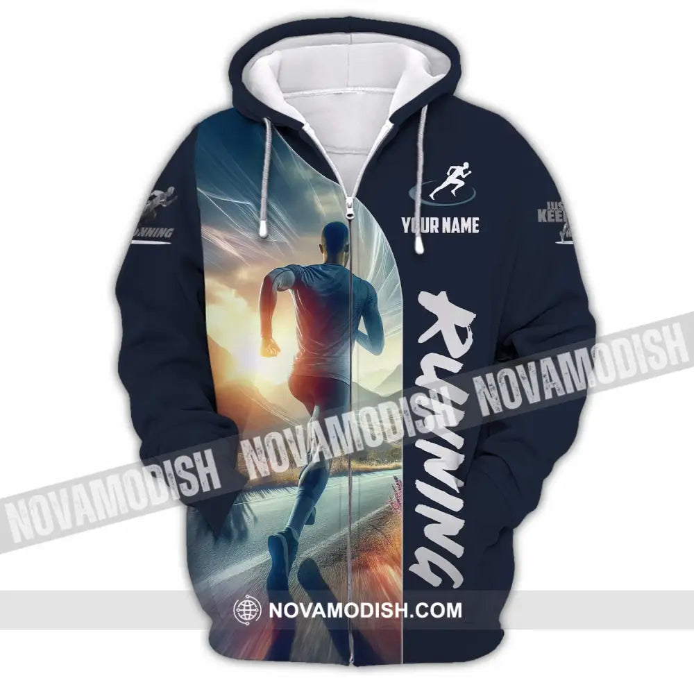 Men Shirt - Custom Running Lover Shirt Zipper Hoodie / S T-shirt